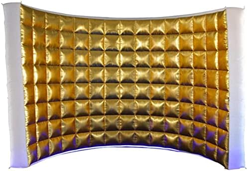 SAYOK Inflatable Golden Wall Selfie Photo Booth Backdrop, Photo Booth Enclosure Portable Photoshoot Background Gold Wall for Party Wedding Events by SAYOK