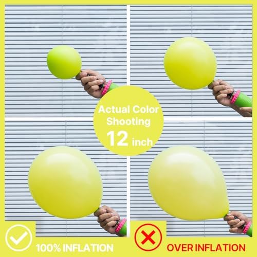PartyWoo Lime Green Balloons 50pcs Light Pastel Kelly Green Color 12 Inch - Image 3