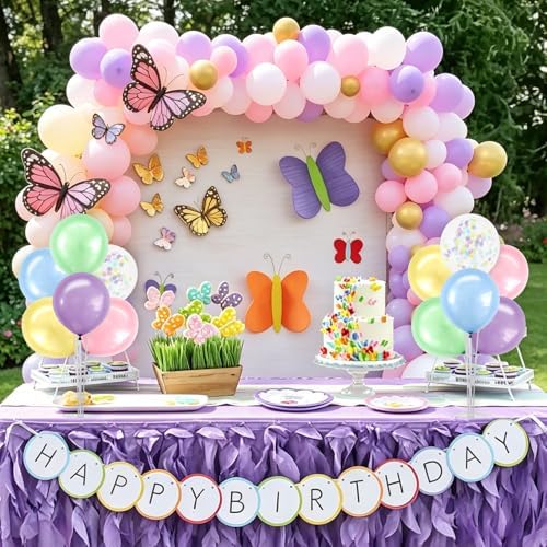 TONIFUL 4 Set Spring Macaron Balloon Stand Balloon Centerpieces for Table - Image 5