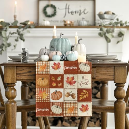 Artoid Mode 210 GSM Fall Table Runner Home Party Decor 13x36 Inch - Image 2
