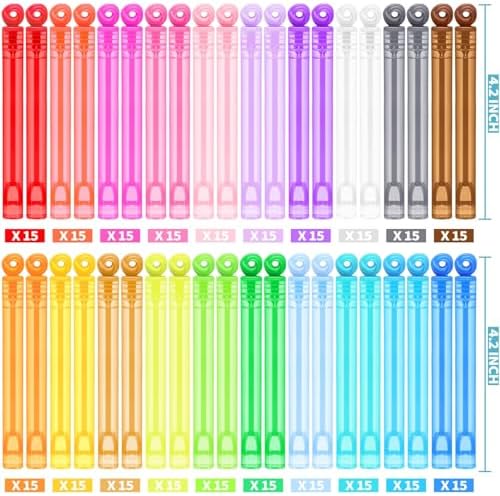 Birthday Party Favors for Kids, 300 Pcs Mini Bubble Wands 20 Color Bulk Box - Image 7