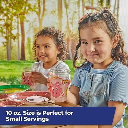 Hefty Zoo Pals Kids Cups, Animal Printed Kids Plastic Cups for Birthday Parties or Everyday Use, Great for Small Hands to Hold, 25 Count, 10 Fl. Oz. (Pack of 2) - Image 4