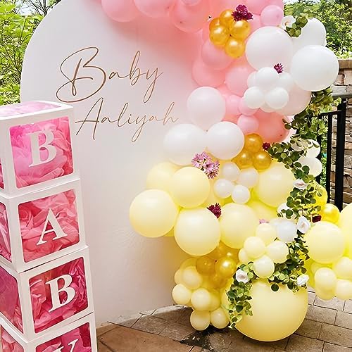 Voircoloria 110pcs Pastel Yellow Light Yellow Latex Party Balloons, 12inch - Image 6