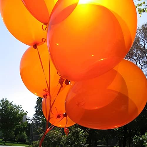 Voircoloria 105pcs Orange Party Latex Balloons, 12inch - Image 4