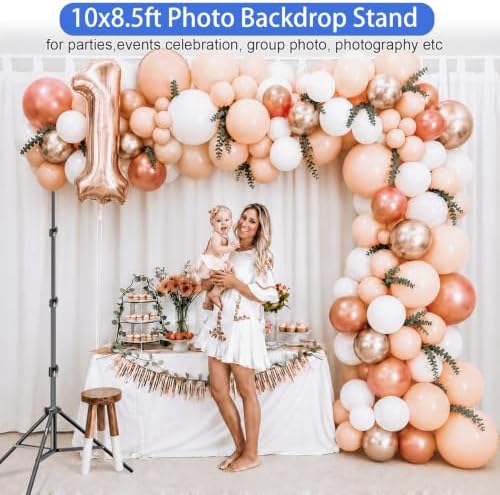EMART Photo Backdrop Stand, 8.5x10ft Back Drop Stand for Party, Photography - Image 2