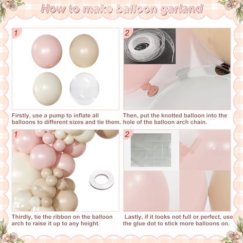 Dusty Pink Balloon Arch Kit for Birthday Decorations - Image 7