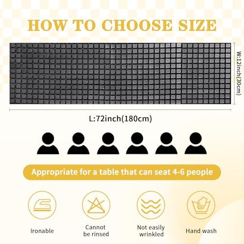 Glitter Disco Party Black Table Runner 10 Packs 13 x 72 Inches Long - Image 6