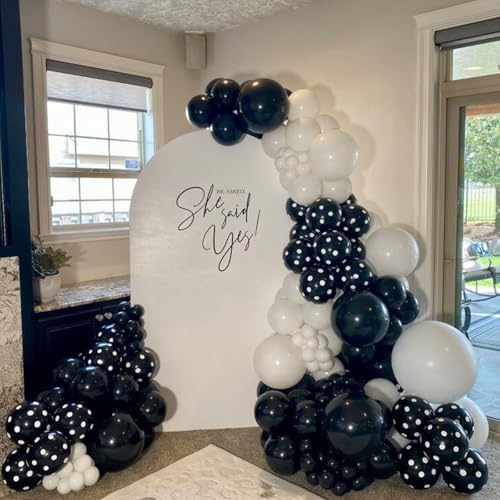 Black White Polka Dot Balloon Arch Kit, Coquette Birthday - Image 7