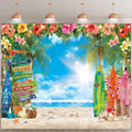 10x8ft Summer Hawaiian Beach Photography Tropical Luau Backdrop by YCUCUEIBACKDROP