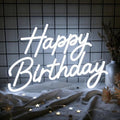 Happy Birthday Neon Sign for Wall Decor, Dimmable LED Light Up Sign by Mojoish