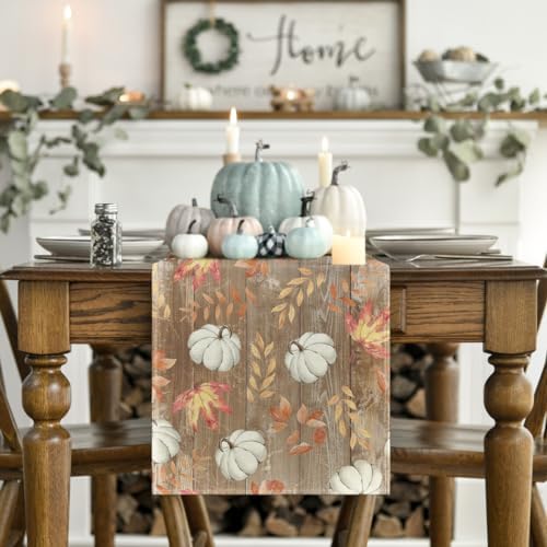 Artoid Mode 210 GSM Fall Table Runner Home Party Decor 13x72 Inch - Image 2