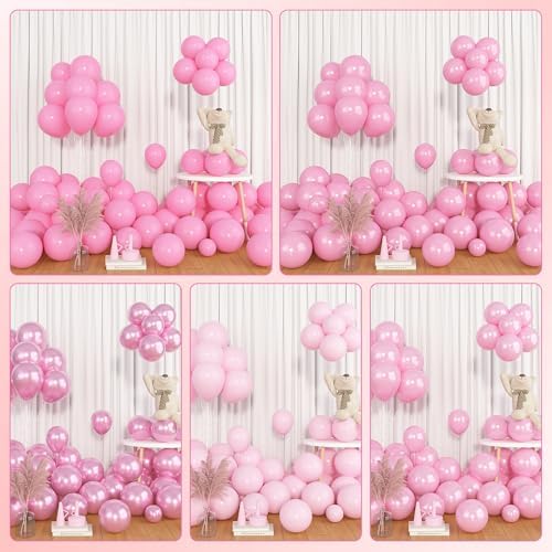 Amandir 153pcs Pastel Light Pink Balloon Garland Arch Kit Different Sizes - Image 6