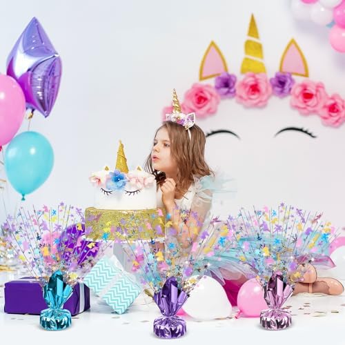 3 Pcs Unicorn Table Decorations Rainbow Table Centerpieces - Image 4