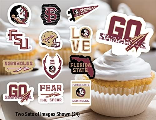 FSU Merch Party Supplies Banner Cupcake Toppers Grad Football 42 Pc - Image 5