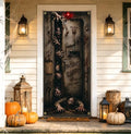 Halloween Haunted Asylum Door Banner 35.4 x 78.7 Inch Polyester Door Cover, Horror Patient Room Entrance Decoration for Front Door Porch Entryway, Halloween Home Decor by Unknown
