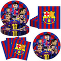 FC Soccer Party Supplies 40pck include 20 plates, 20 napkins for Barcelonas the birthday party decoration (White-19) by ShrooFit