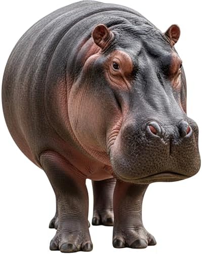 Hippopotamus 4FT Cardboard Cutout, Party Decor, for Events, 1 PC by Unknown