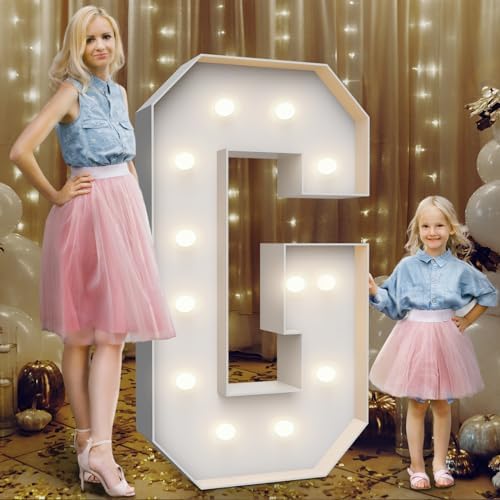 4FT Light Up Marquee Letter G - Large Foam Board Mosaic Kit by Teebloom