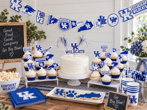 University Kentucky Party Decorations Wildcats Birthday Graduation 42 Pc - Image 2