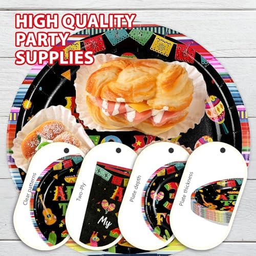 96Pcs Mexican 30th Birthday Party Decorations for Adults, Serves 24 - Image 6