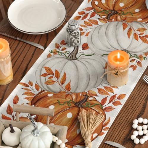 Artoid Mode 210 GSM Fall Table Runner Home Party Decor 13x72 Inch - Image 4