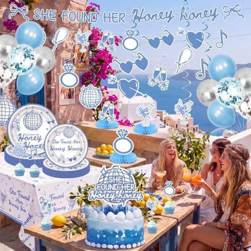 135 Pcs She Found Her Honey Honey Bachelorette Party Supplies Serves 25 - Image 3