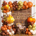 160Pcs Fall Balloons Garland Arch Kit - Orange Coffee Brown Gold White Sand Boho Latex Balloon for Autumn Birthday Hello Fall Little Pumpkin Baby Shower ThanksGiving Themed Party Decorations by Unknown