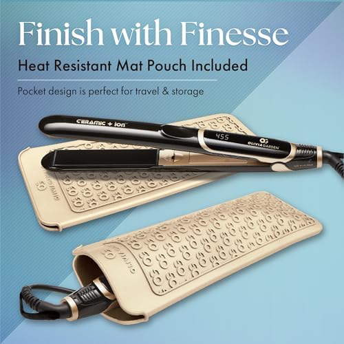 Olivia Garden Ceramic + Ion Pro Flat Iron - Dual Voltage, 11 Temps, 3D Floating Plates - Image 4