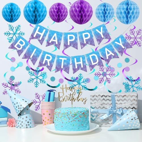 meowtastic Birthday Decorations Happy Birthday Banner with Honeycomb Balls - Image 2