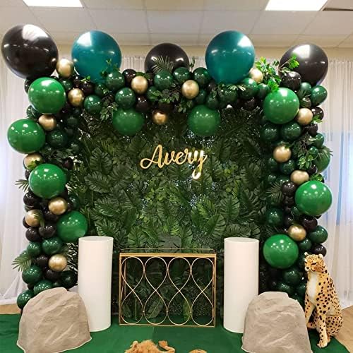 Voircoloria 130pcs Dark Green Balloons Garland Arch Kit, 18 12 10 5 Inch - Image 5