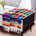 Mexican Table Runner 4 Pack, 14 x 84 in Serape Decor for Cinco de Mayo by Airooglee