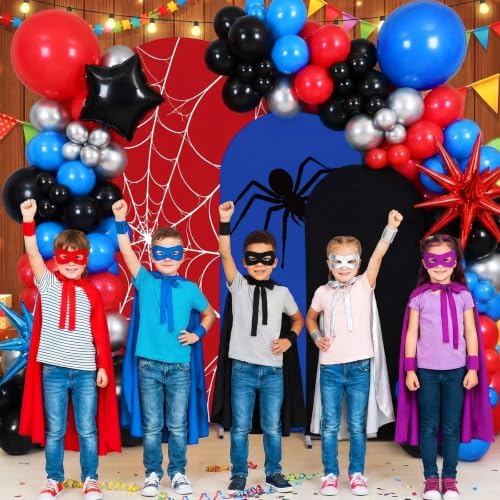 137 Pcs Spider Web Theme Party Decoration Kit for Birthday Party - Image 6
