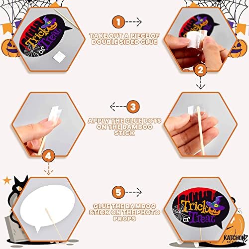 KatchOn Halloween Photo Booth Props, Pack of 56 - Image 3