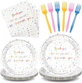 Geyoga 96 Pcs We Appreciate You Decoration Set,Rainbow Color,Thankful by Geyoga