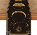Artoid Mode Astrology Moon Magic Art Table Runner, Seasonal Mystical Gothic Kitchen Dining Table Decoration for Home Party Decor 13x108 Inch by ArtoidMode