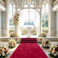 FUHSY Burgundy Aisle Runner for Weddings Velvet Aisle Runners 4FTx15FT Bridal Wedding Floor Runner Party Aisle Runner Rug Carpet Aisle Runners for Ceremony Indoor Outdoor by FUHSY