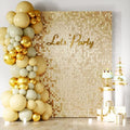COKAOBE LiteGrid Series Shimmer Wall Backdrop - 24Pcs Champagne Gold by COKAOBE
