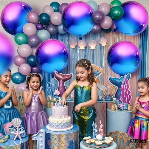 KatchOn Galaxy Balloons - 22 Inch, Pack of 6, Metallic Purple Balloons - Image 6