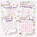 Sleepover Party Supplies for Girls, 4Funny Girls Night Games Sleep Over Essentials for Slumber Party Supplies by Unknown