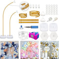 Balloon Arch Kit with Pump 8.2FT/5FT Gold Half Arch Balloon Stand for Party by CYAOOI