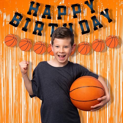 BRAVESHINE Orange Streamers Party Backdrop | Halloween Decorations | 2 Pack - Image 3