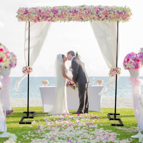 8.2 FT Wedding Arch Square Backdrop Stand Extra Clamps to Table Rod Frame - Image 6