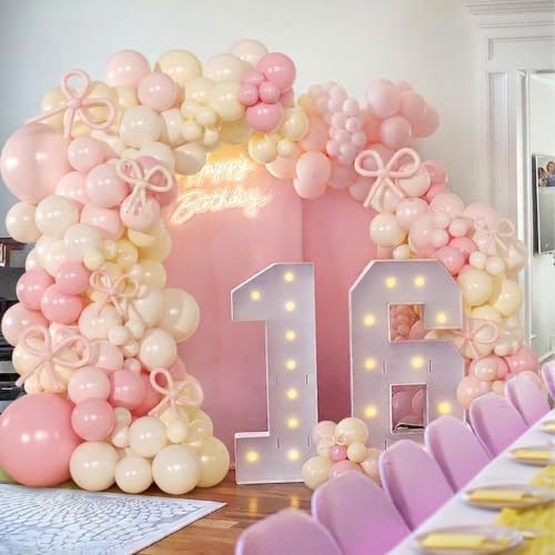 Pink and Yellow Balloon Arch Kit for Lemon Birthday Party Decorations - Image 7