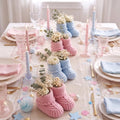 Tranqun 4 Sets Baby Booties Centerpiece No Floral DIY,Classic,Pink,Blue by Tranqun