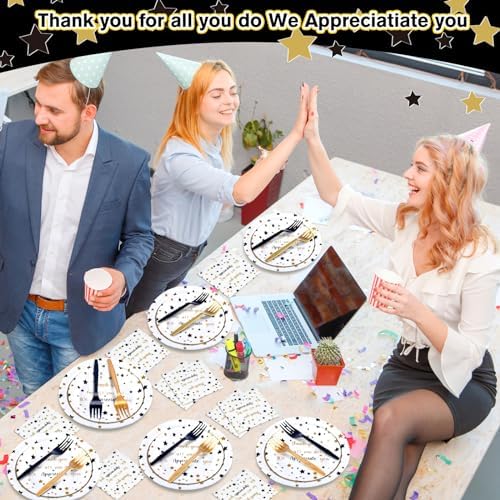 Geyoga 96 Pcs We Appreciate You Decoration Set,White,Teacher - Image 5