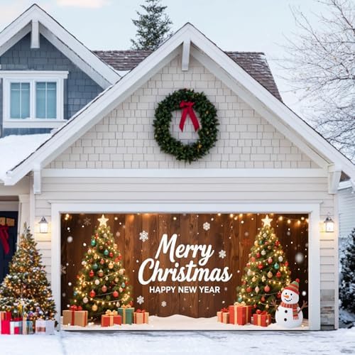HOMETITUTE Merry Christmas New Year Garage Banner 13x6ft - Image 5