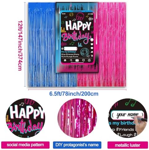 Tik Tok Birthday Decorations Set, 135 PCS Music Themed Party Decorations - Image 5