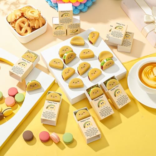72 Sets Positive Gifts Taco Mexican Party Favors with Boxes - Image 4