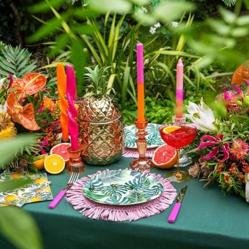 Talking Tables 240 x 3ply Tropical Cocktail Napkins Disposable Paper Palm Leaf Serviettes for Kid's Jungle Party, Hawaiian Theme, Luau, Summer, Picnic, Decoupage, Green, Party Supplies - Image 4