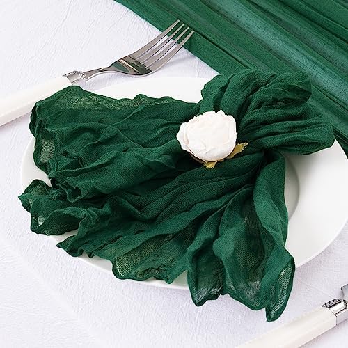 DeZerlor Emerald Green Christmas Cheese Cloth Napkins Set of 50 for Party - Image 6